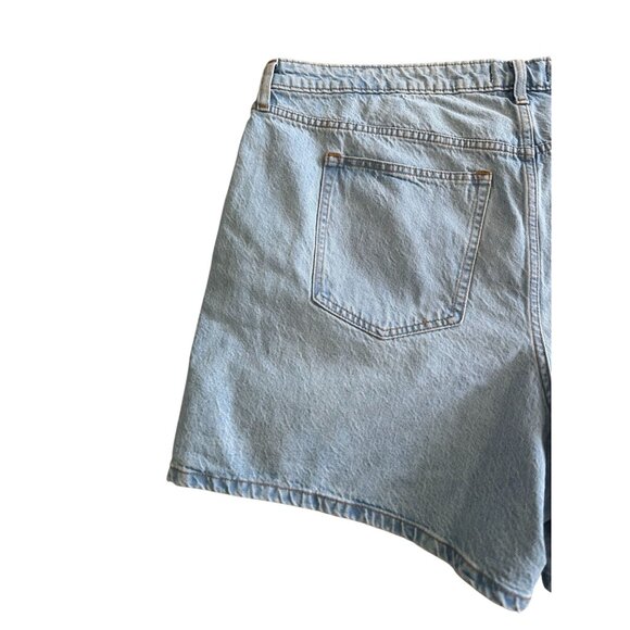 ABERCROMBIE & FITCH High Rise Denim The Loose Short Size 22 PLUS NEW NWT - Picture 5 of 8